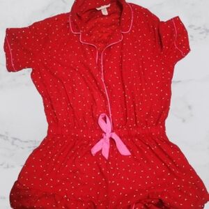 Womens Button Down Pajama Sets Bride Pajamas Sets Sleepwear Shorts Lounge Set￼(M